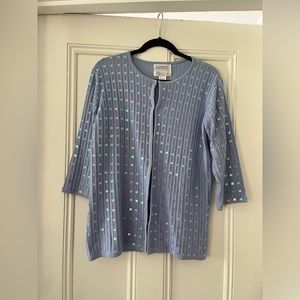periwinkle fairy sequin cardigan